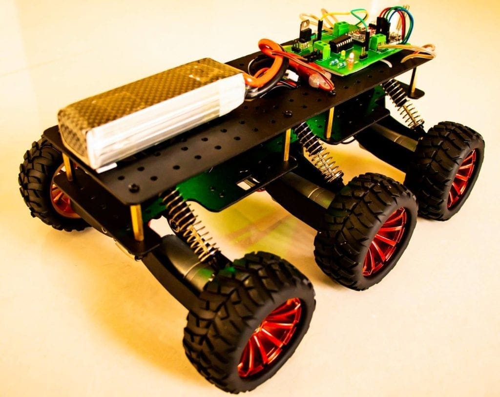 6WD OffRoad Robot with Suspension