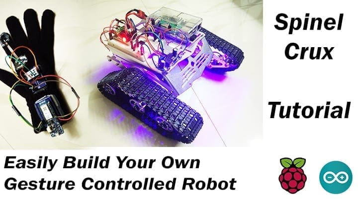 Spinel Crux – Gesture Controlled Robot for Wireless Surveillance – Tutorial Part 1