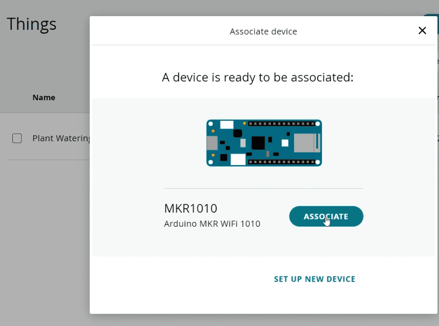 Associate Device to the Project