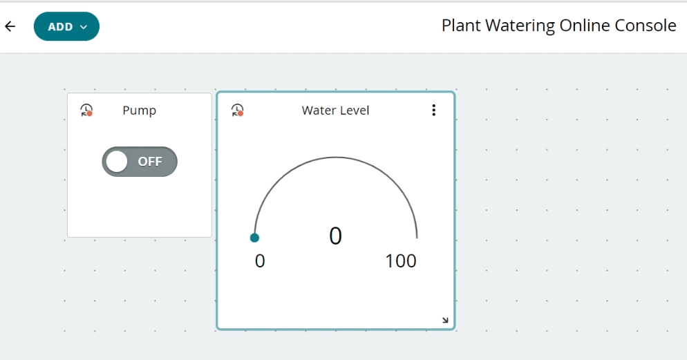 Create and link Widgets to the Variables