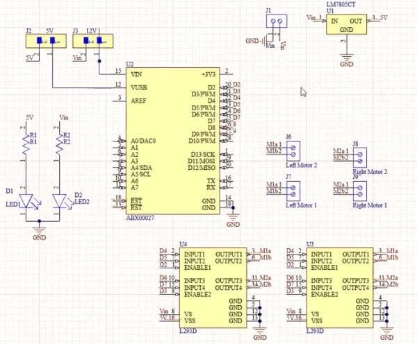 Creating a Telepresence Robot - Circuit