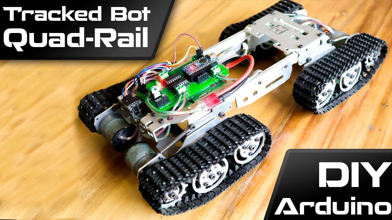 DIY RC Robot Chassis Tank Car Platform With Crawler Kit for  Blue 