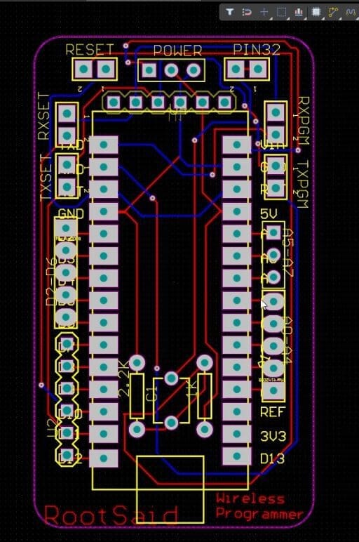 Arduino Wireless Programmer PCB