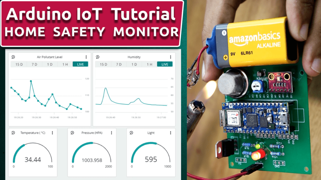 Smart home safety monitor using Arduino