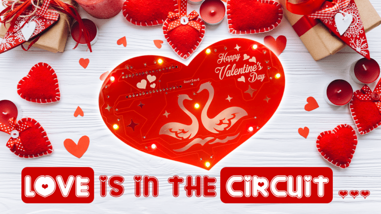 Love is In the Circuit! Beating Heart PCB for Valentines Day