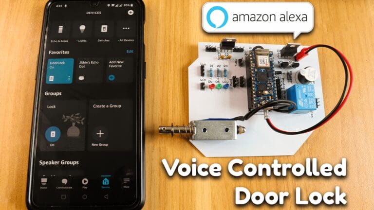 Voice Controlled Door Lock using Alexa and Arduino