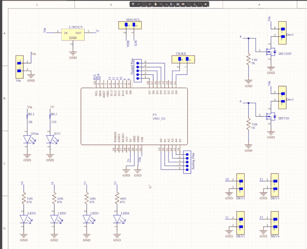 Arduino Home Automation Circuit