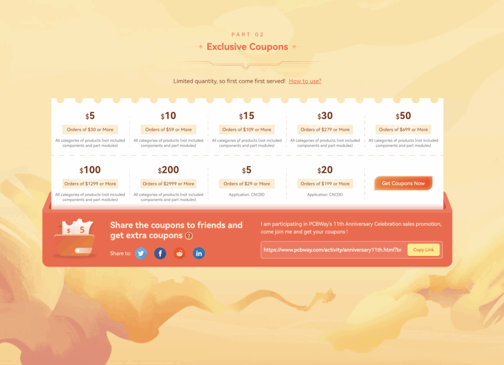 Exclusive Coupons