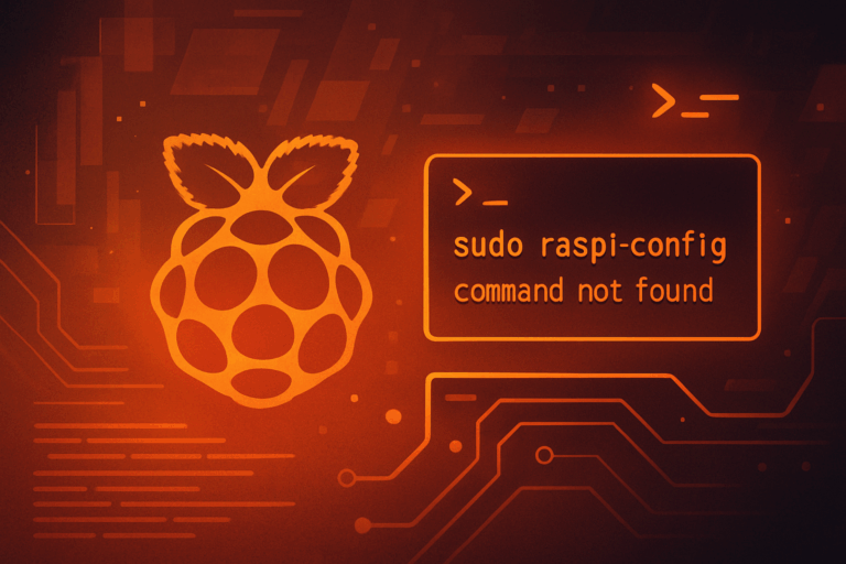 raspi‑config command not found